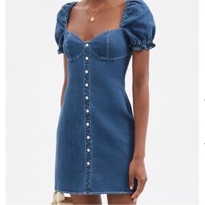 STAUD cute N sexy denim mini dress